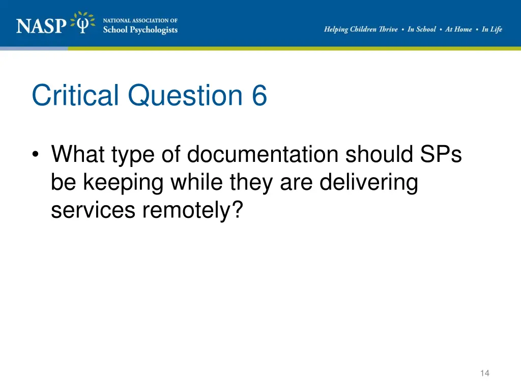 critical question 6