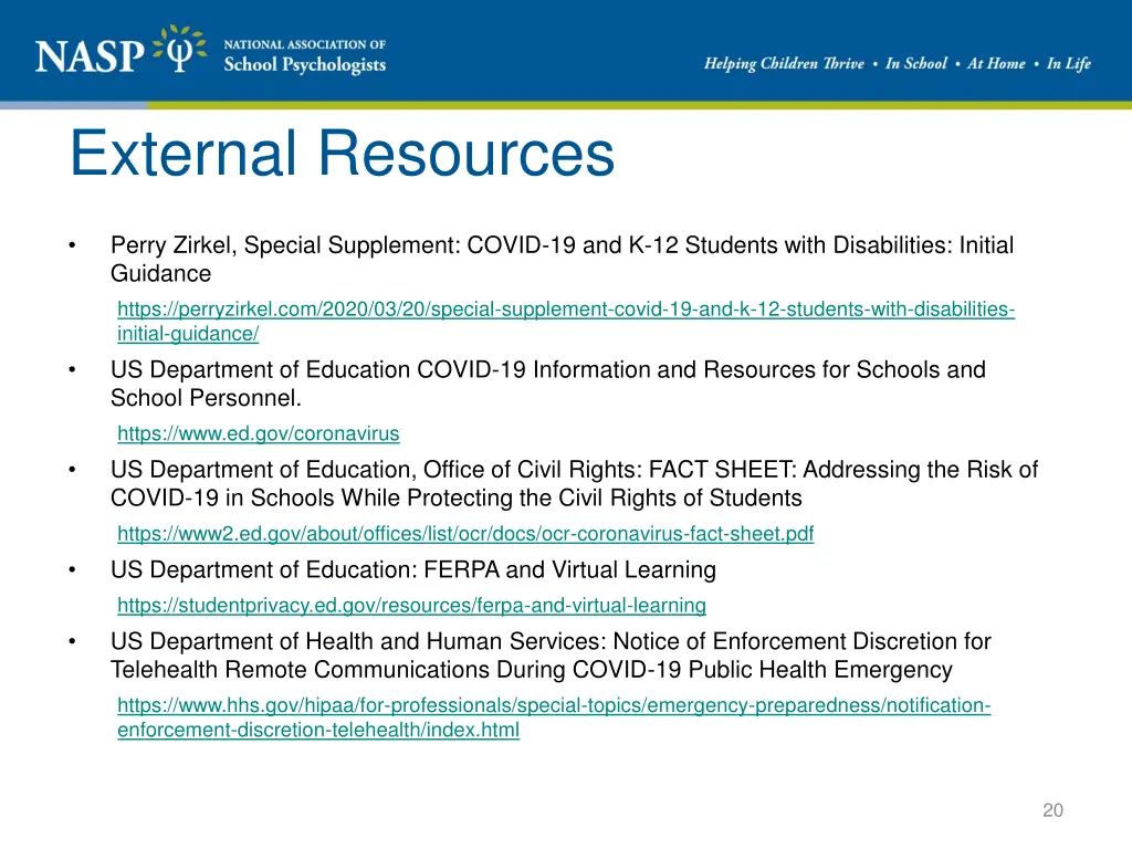 external resources