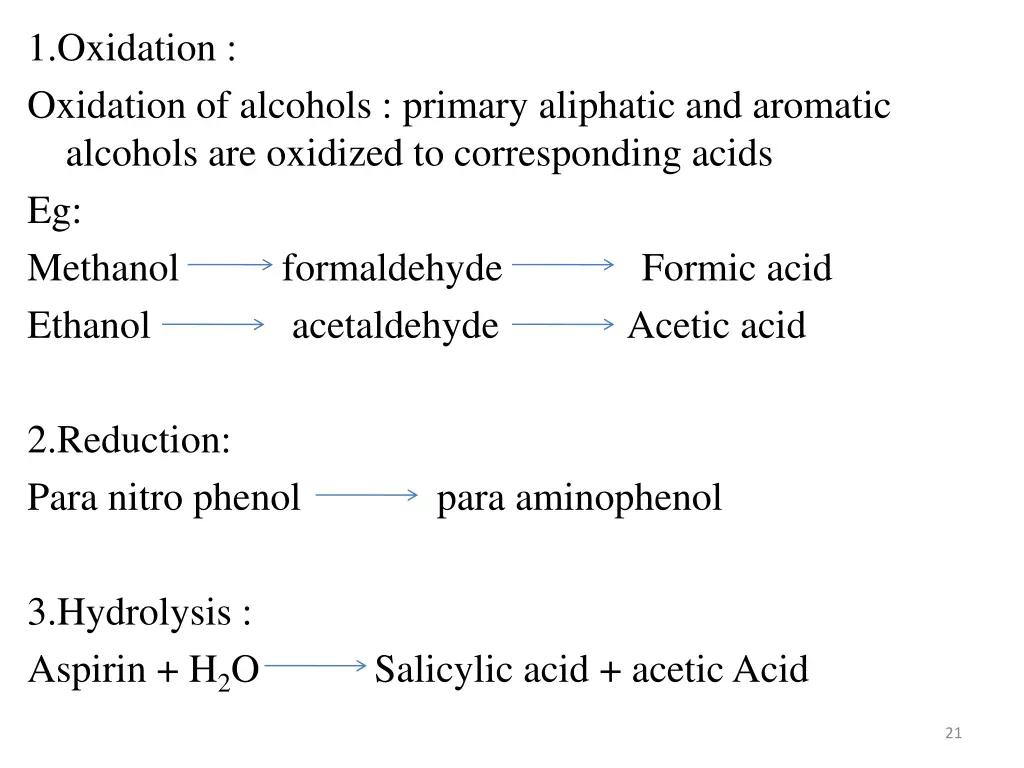 1 oxidation oxidation of alcohols primary