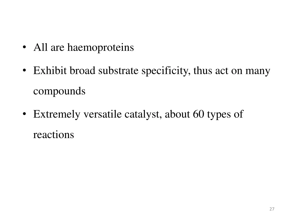 all are haemoproteins