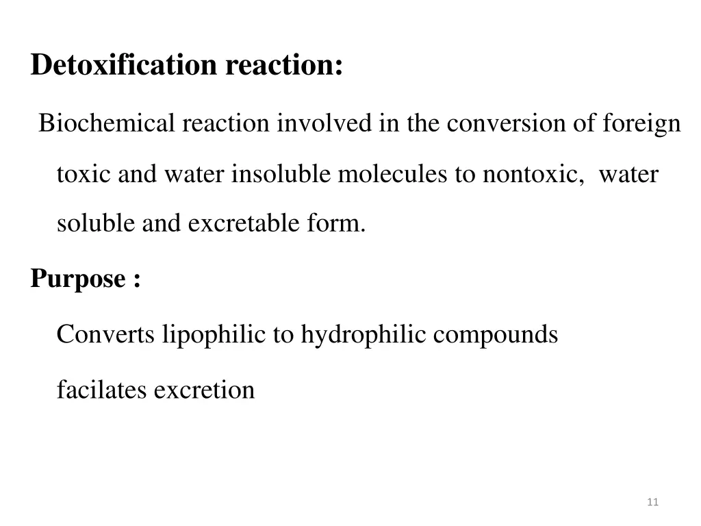 detoxification reaction