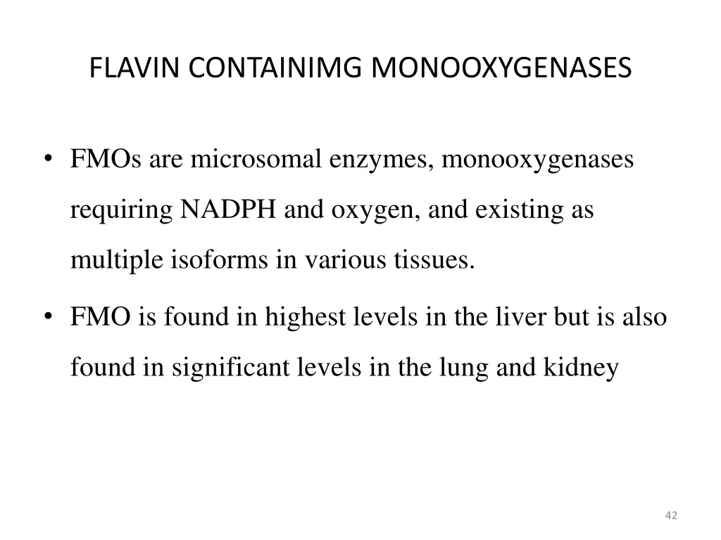 flavin containimg monooxygenases