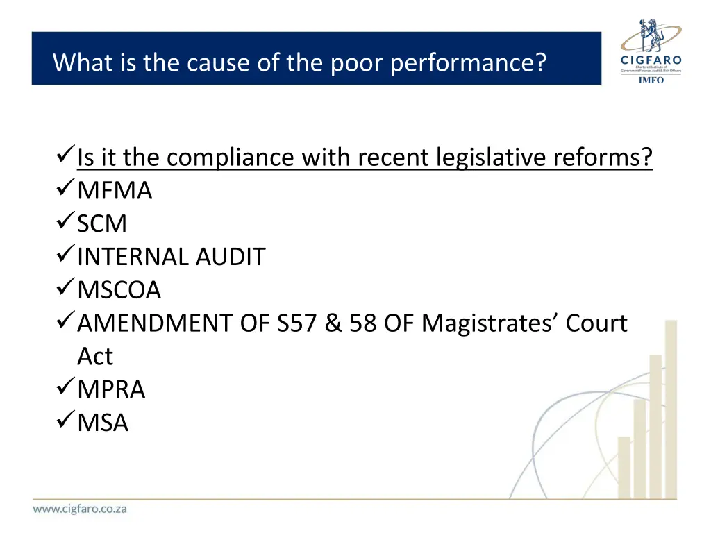 what is the cause of the poor performance