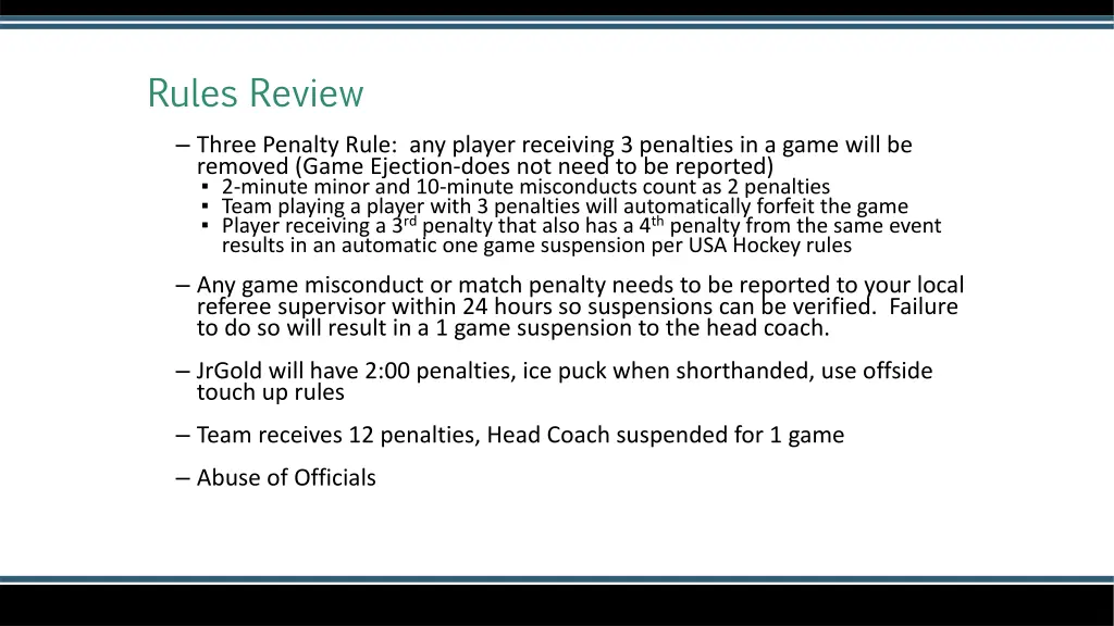rules review 1
