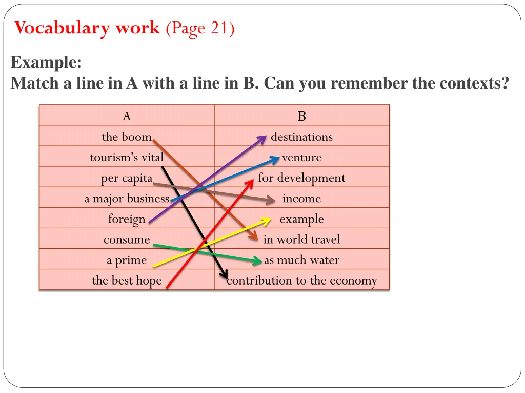 vocabulary work page 21 8