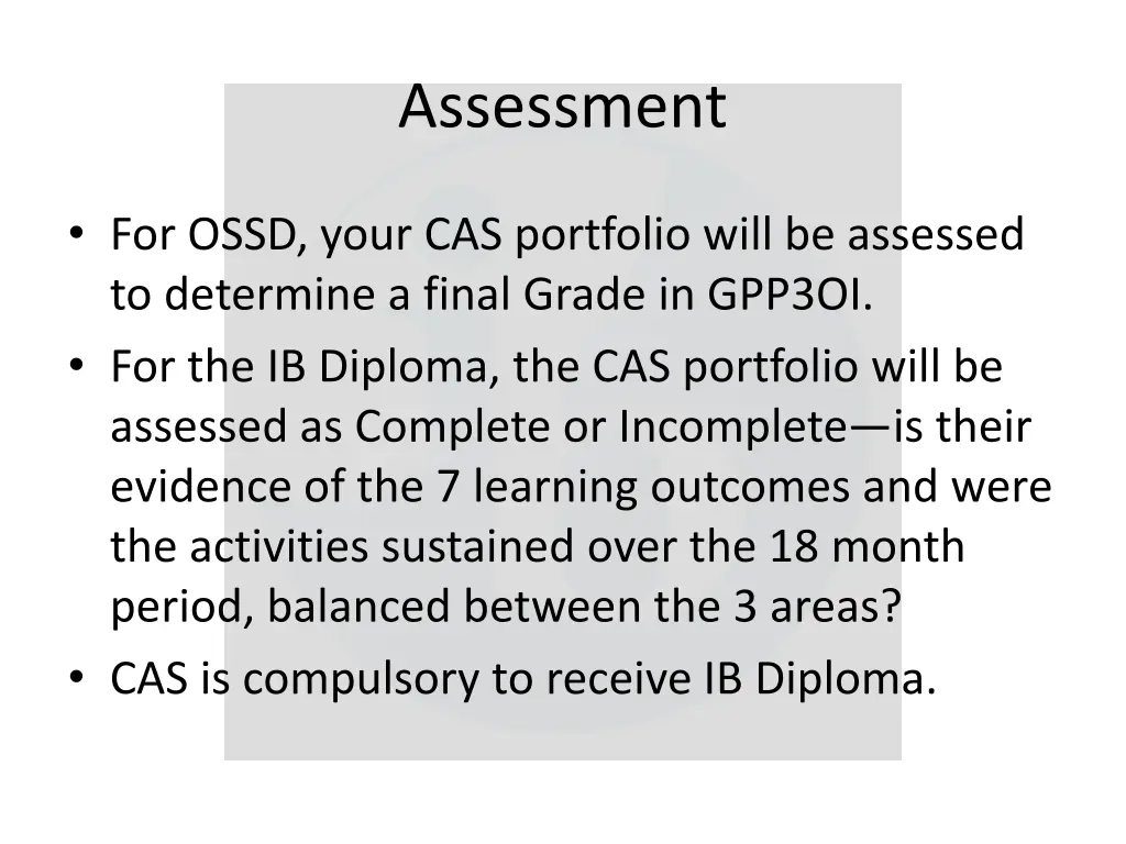assessment