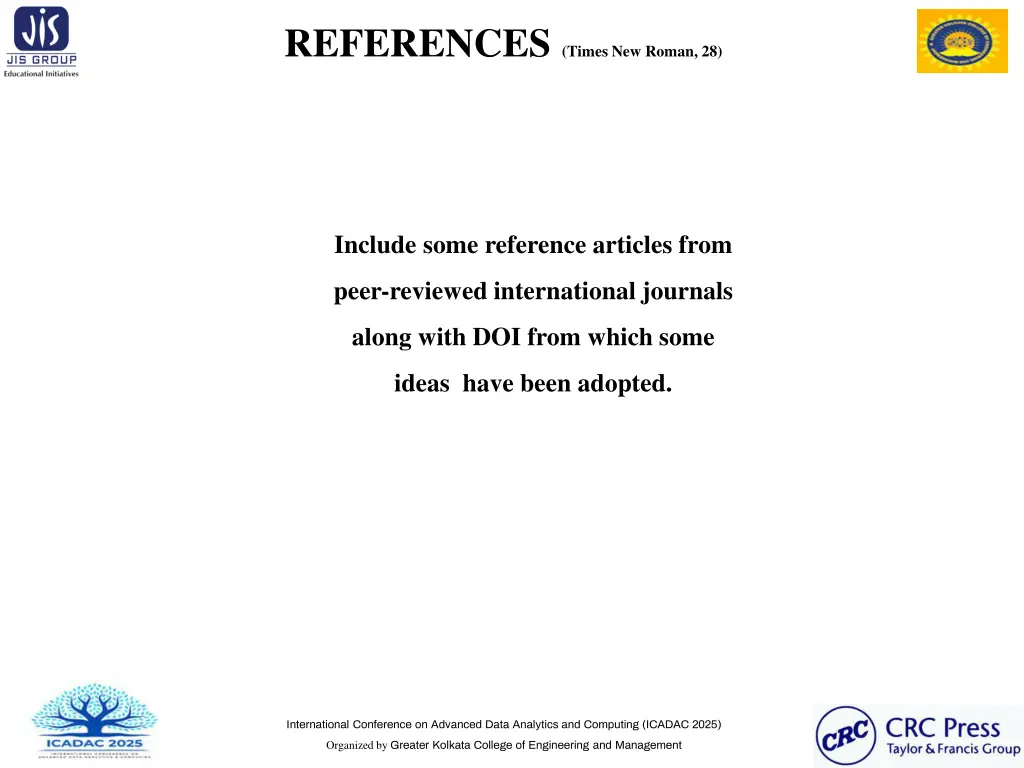 references times new roman 28