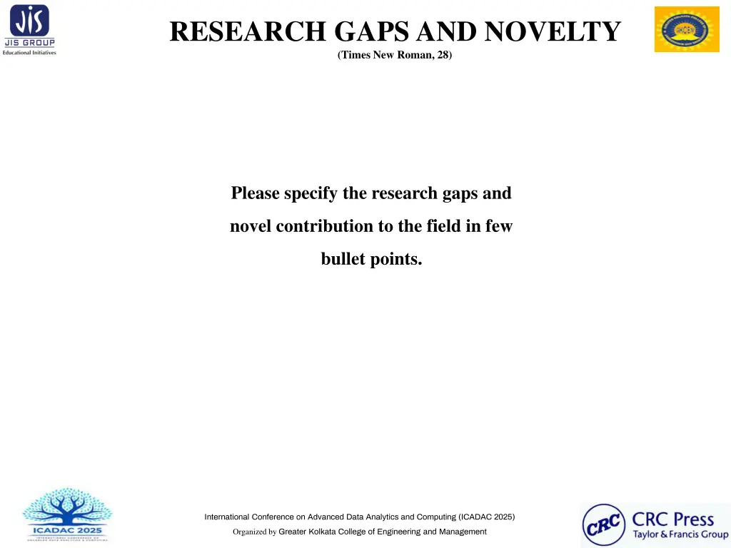 research gaps and novelty times new roman 28