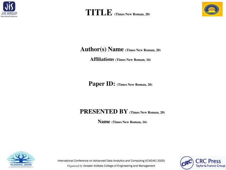 title times new roman 28