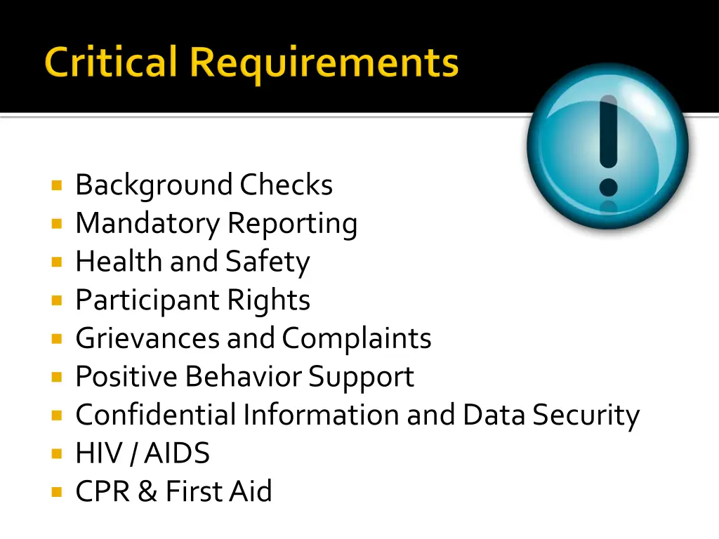 background checks mandatory reporting health