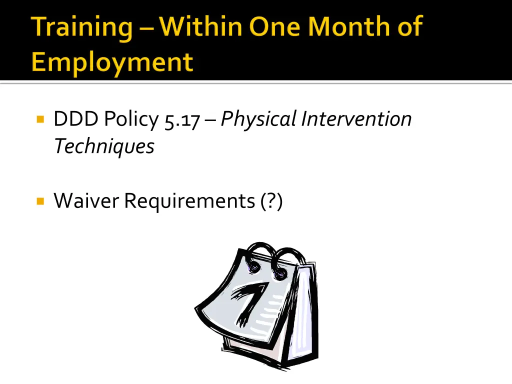 ddd policy 5 17 physical intervention techniques