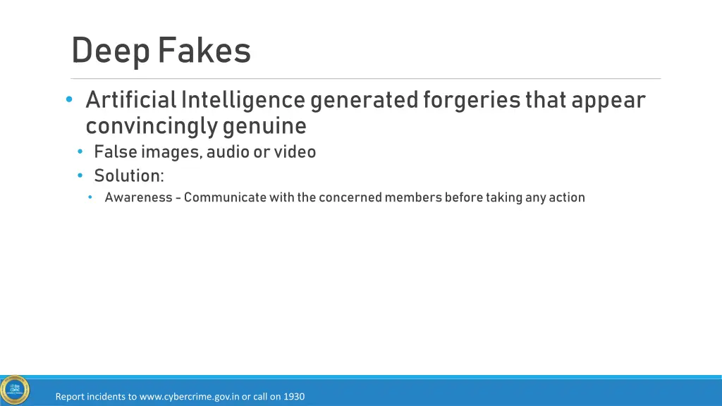 deep fakes