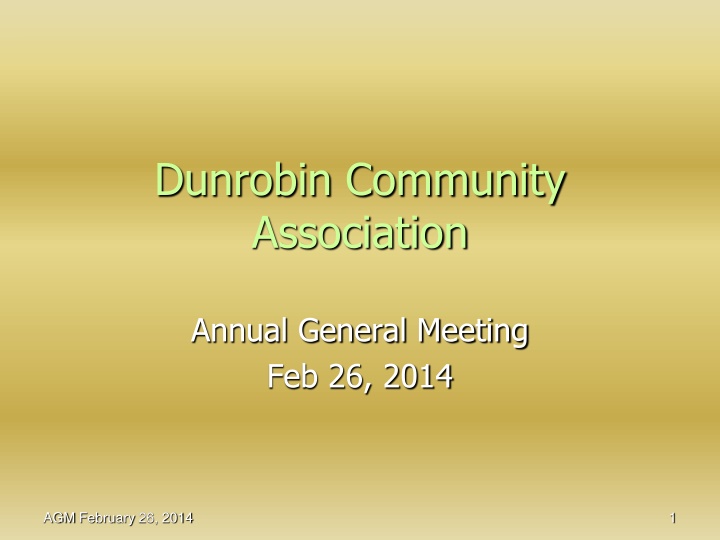 dunrobin community association