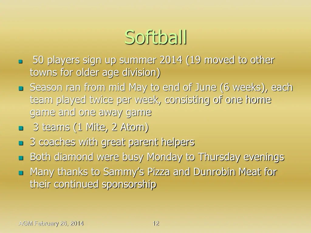 softball