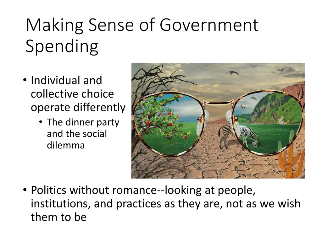 making sense of government spending