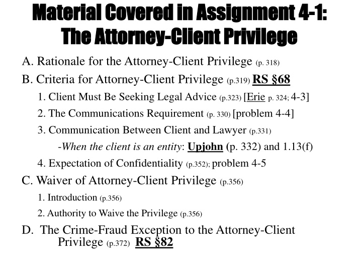 material covered in assignment material covered