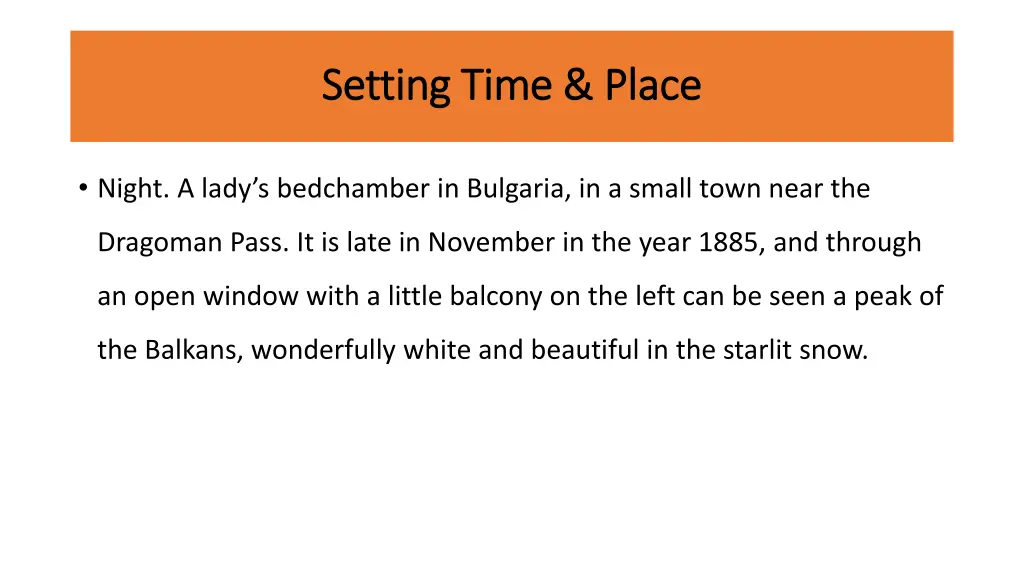 setting time place setting time place