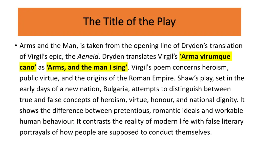 the title of the play the title of the play 1