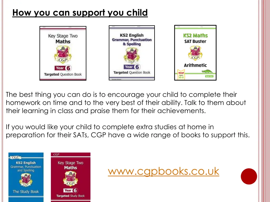 how you can support you child