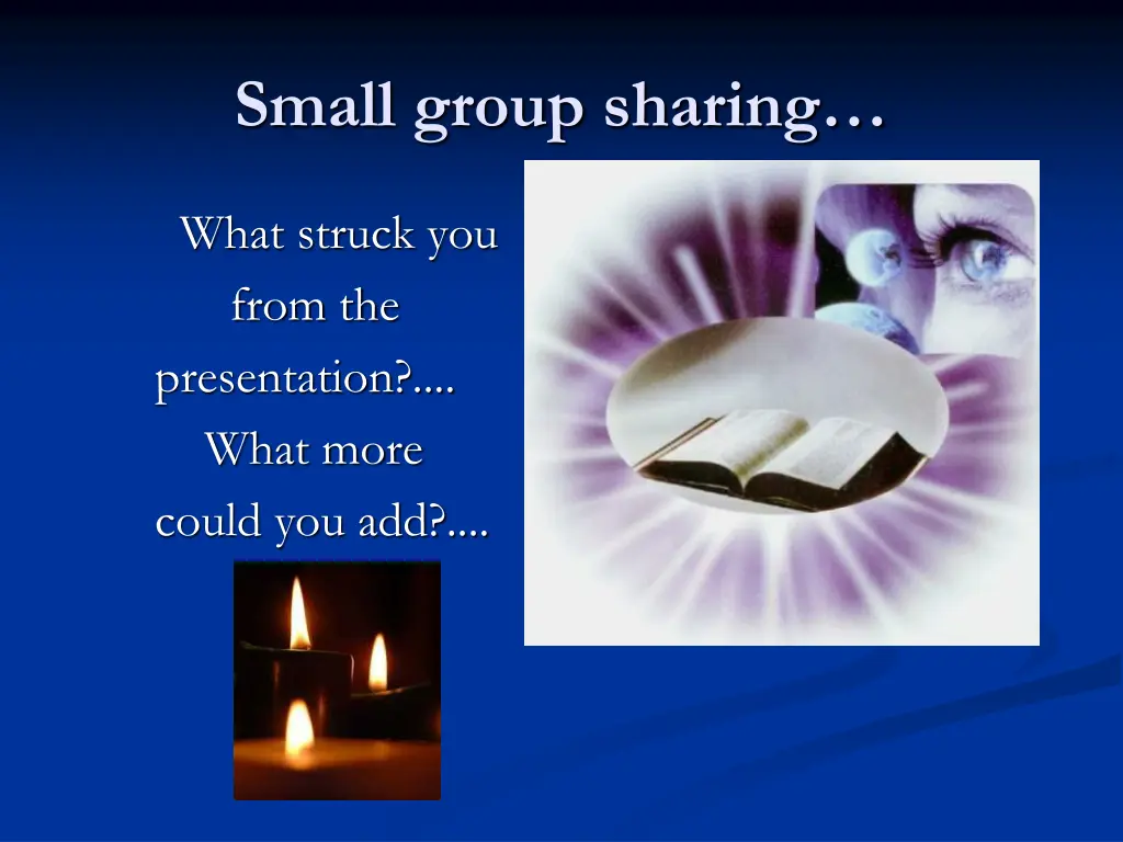 small group sharing