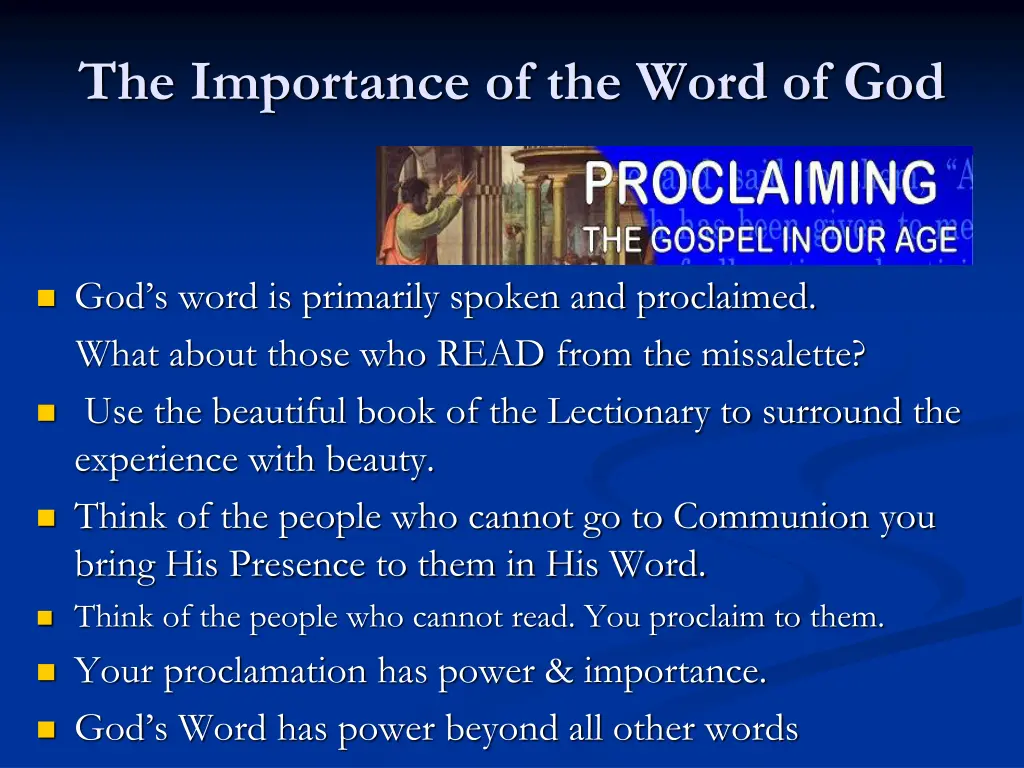 the importance of the word of god