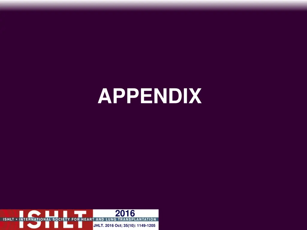 appendix
