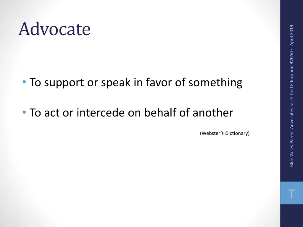 advocate