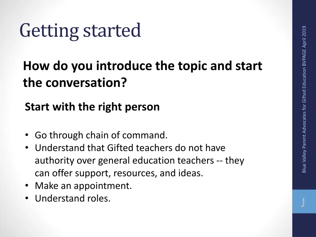 getting started