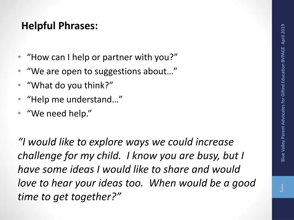 helpful phrases
