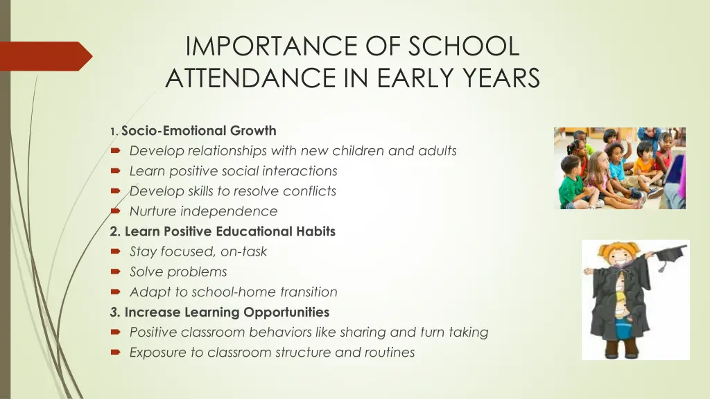 importance of school attendance in early years