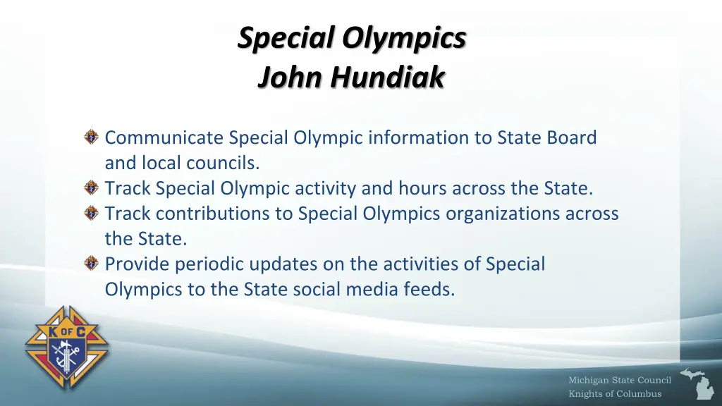special olympics john hundiak