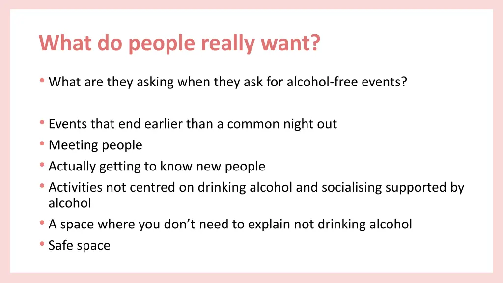 what do people really want