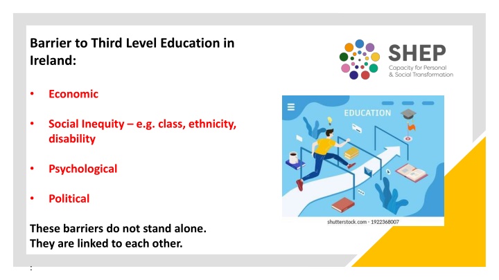 barrier to third level education in ireland
