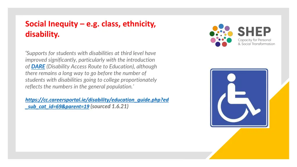 social inequity e g class ethnicity disability