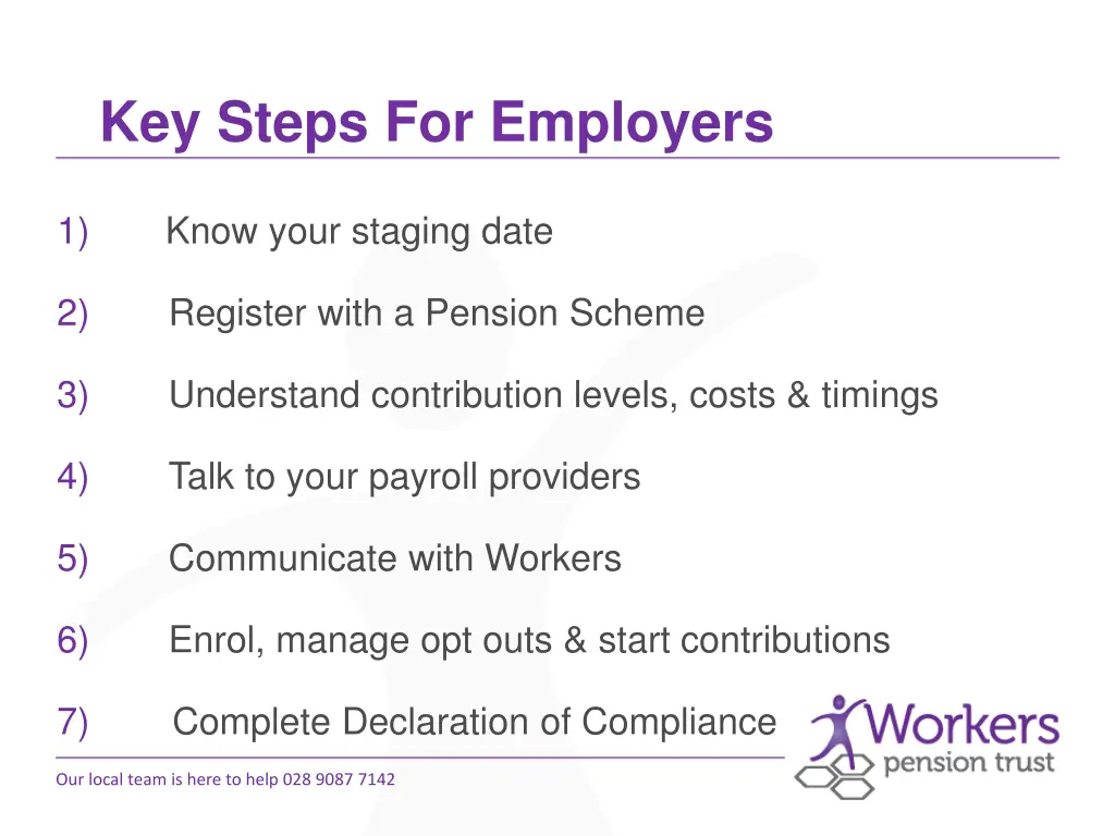 key steps for employers