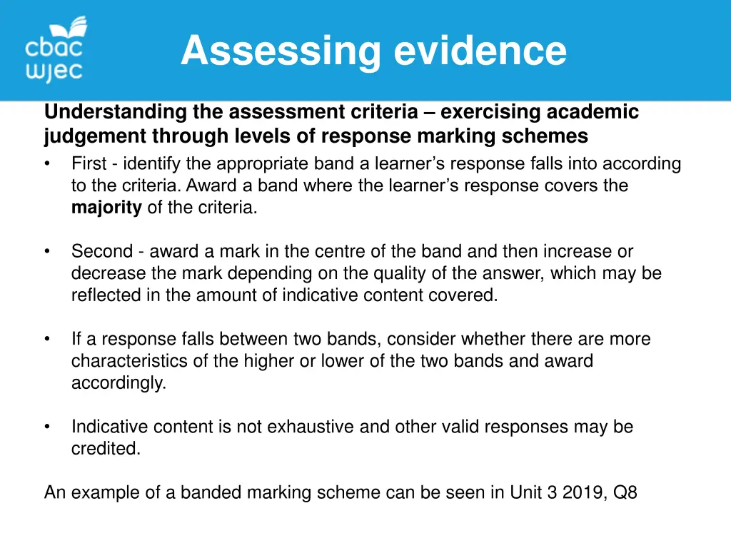 assessing evidence 2