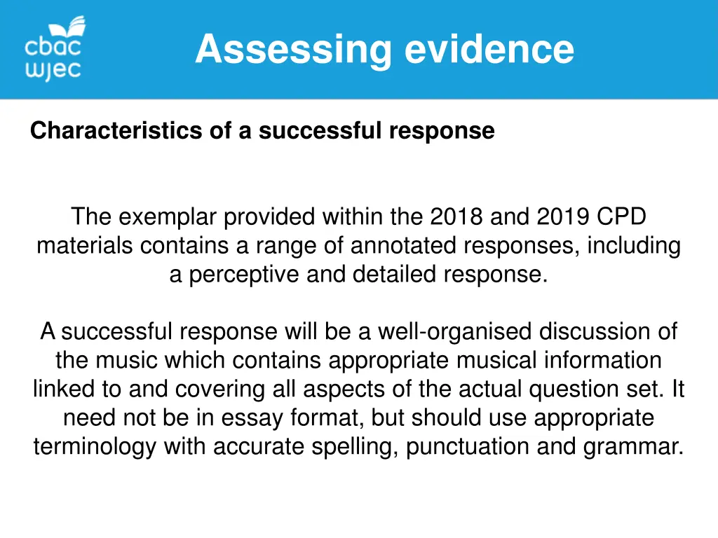 assessing evidence 8