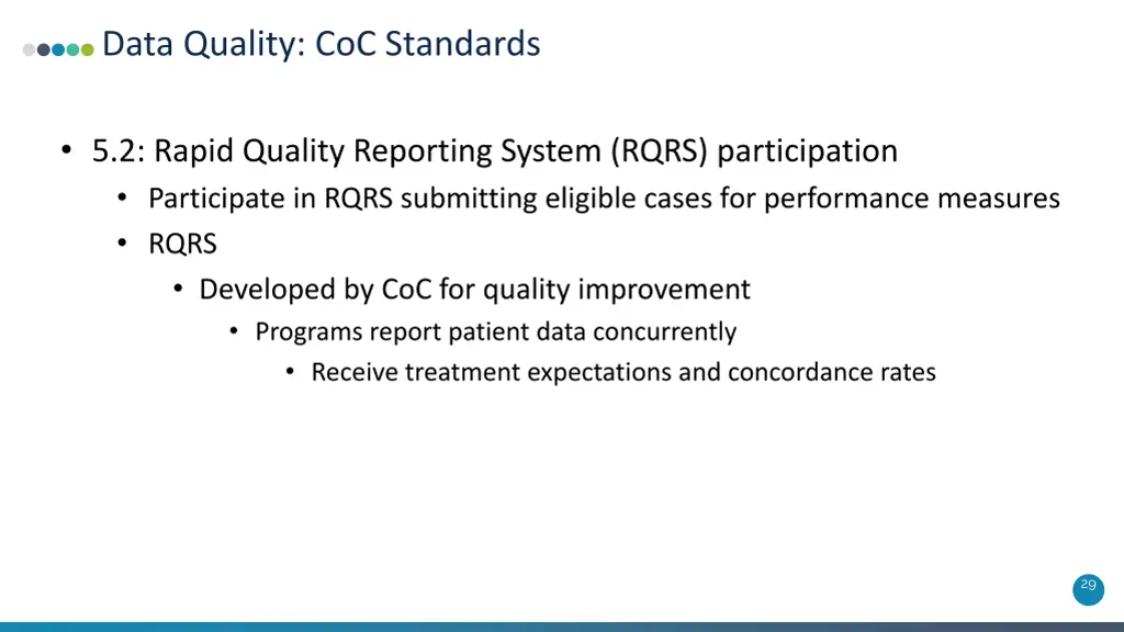 data quality coc standards 1
