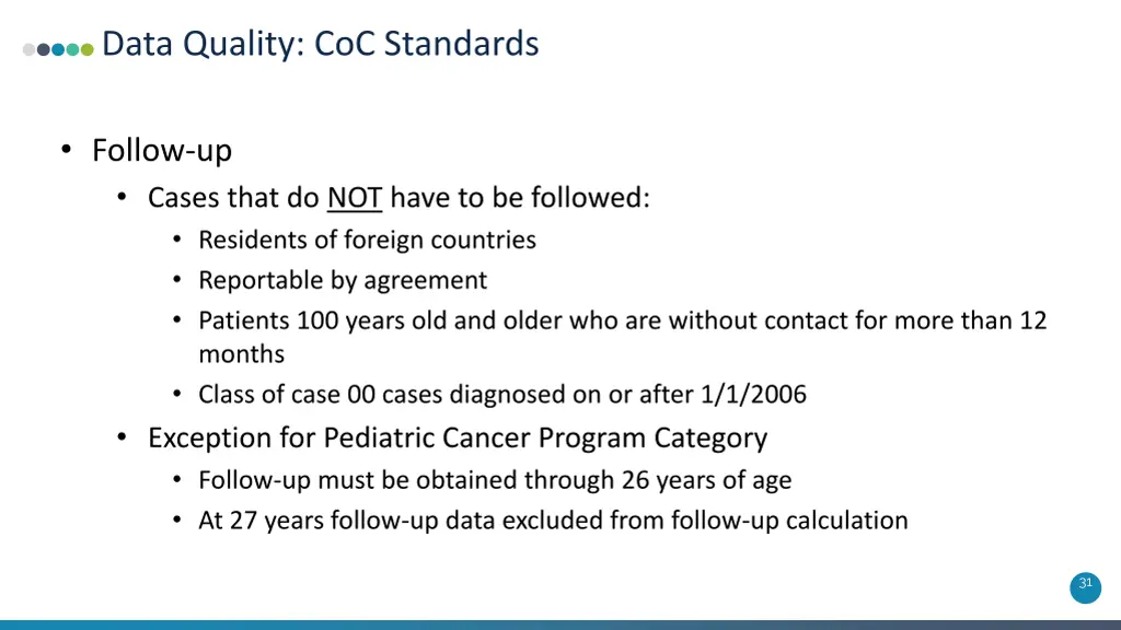 data quality coc standards 3