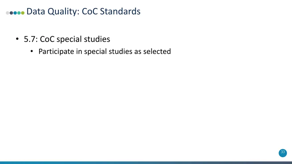 data quality coc standards 5