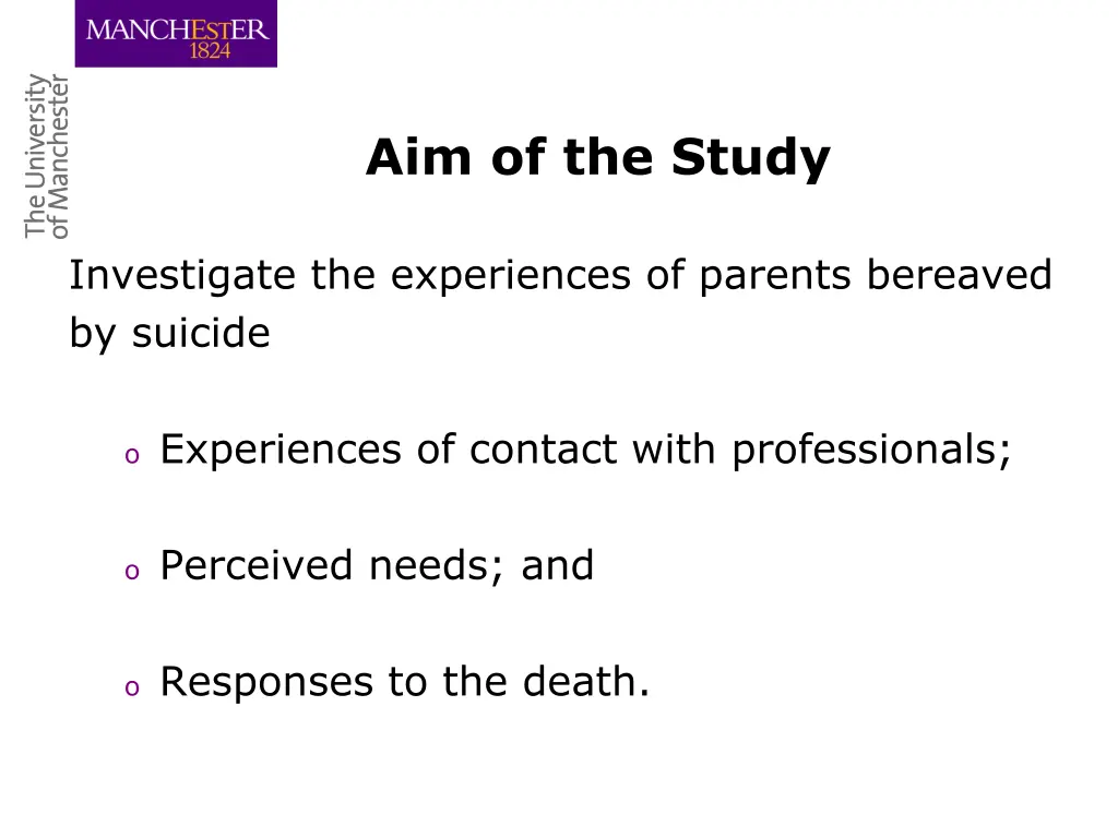 aim of the study