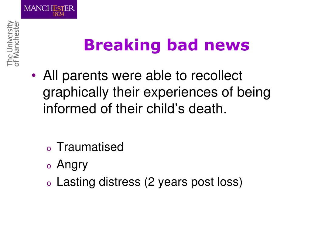 breaking bad news