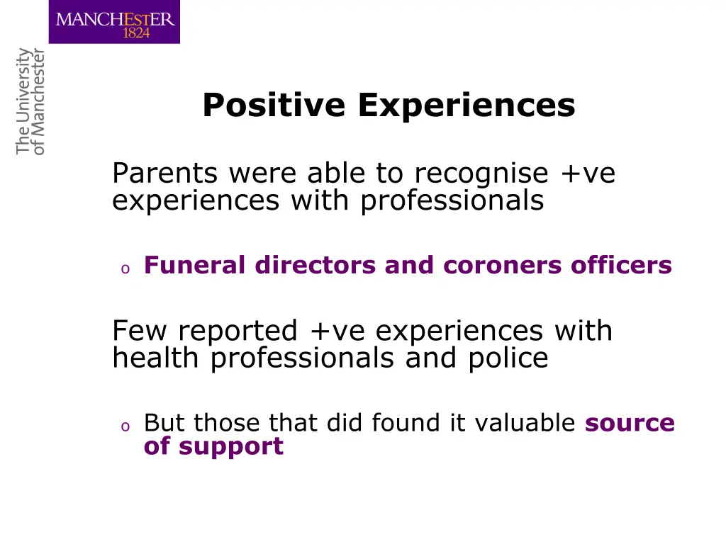 positive experiences