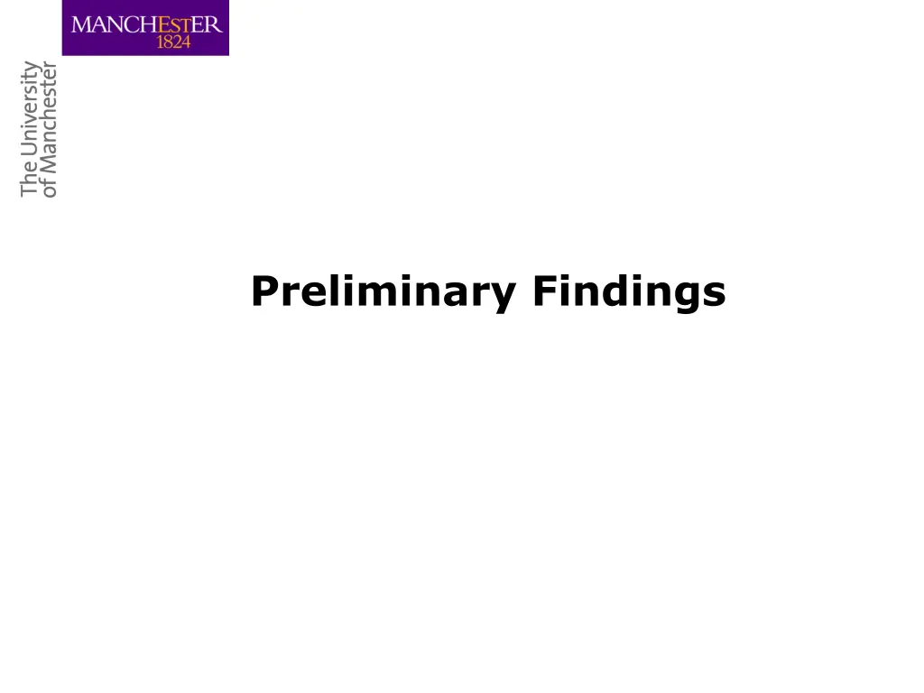 preliminary findings