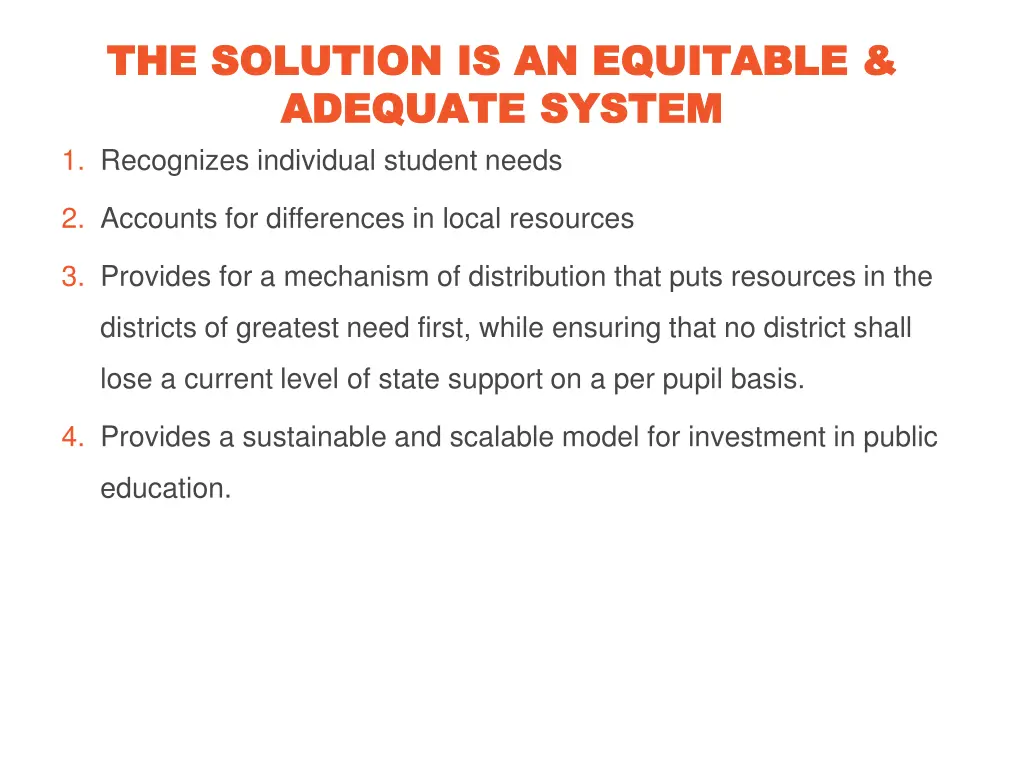 the solution is an the solution is an equitable
