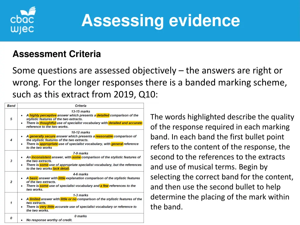 assessing evidence 7
