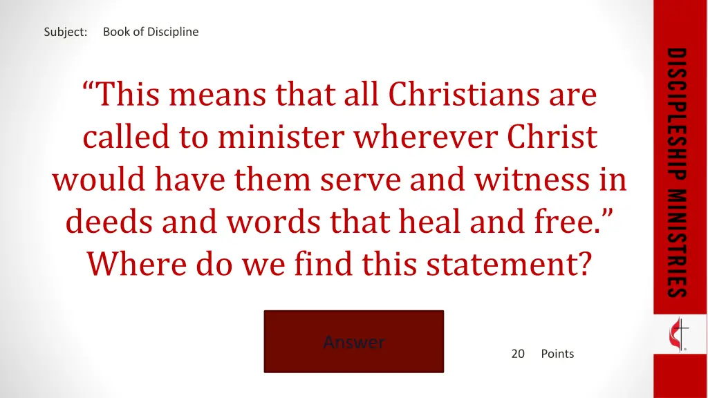book of discipline 1