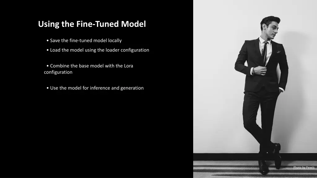 using the fine tuned model