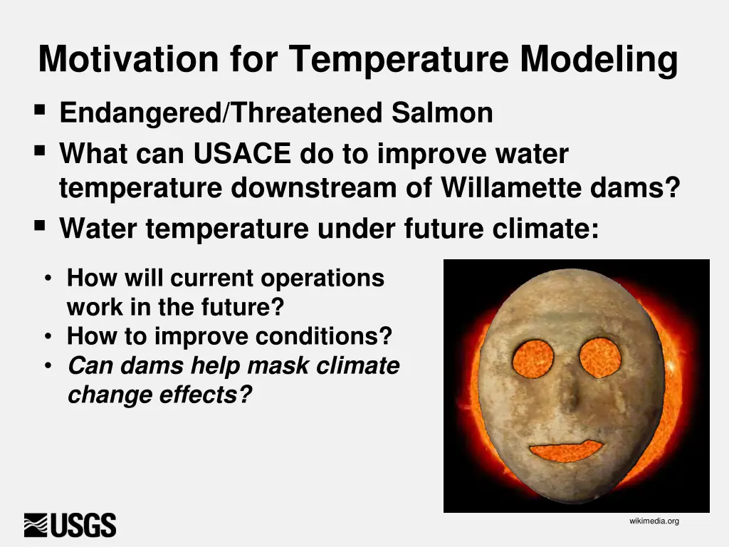 motivation for temperature modeling endangered