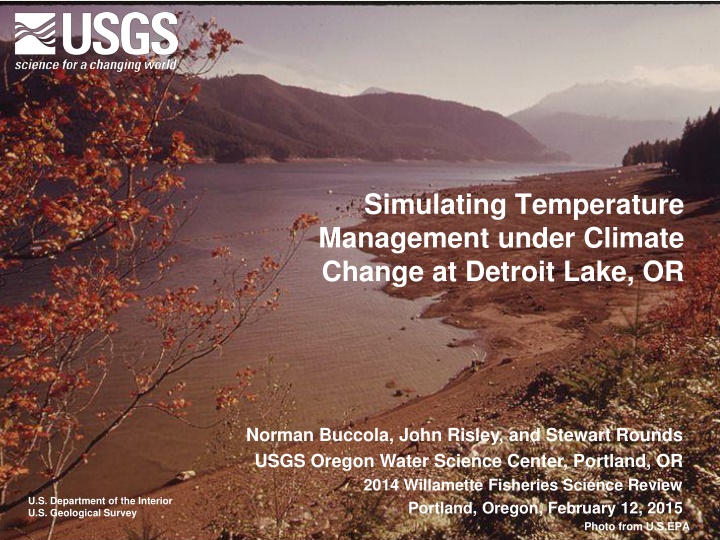 simulating temperature management under climate
